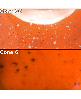 Mayco Speckled Stroke & Coat® Glaze – Speckled Orange-A-Peel (8 oz)
