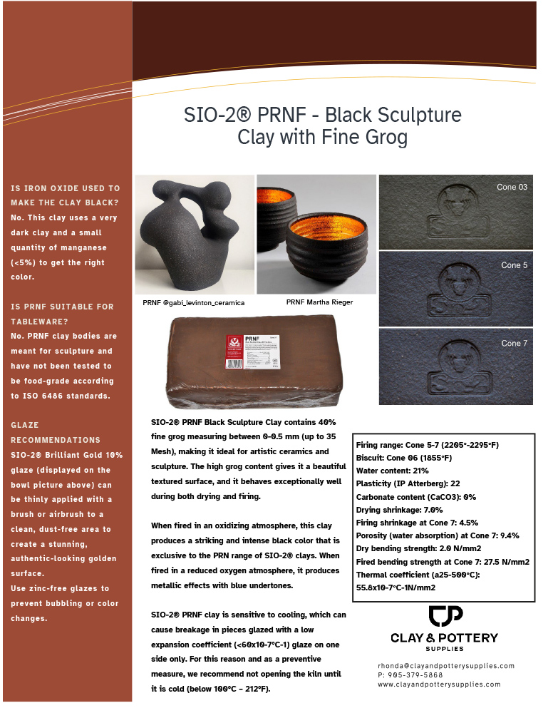 SIO-2® PRAI White Stoneware High Fire Ceramic Clay Body, 27.6 lb